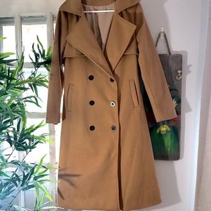 NWOT Shein button front trench coat